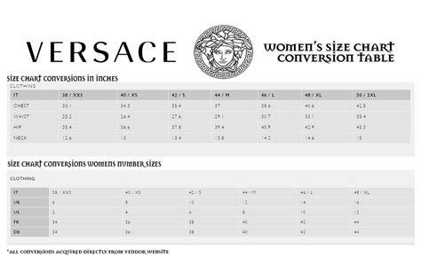 versace size guide|versace ring size chart.